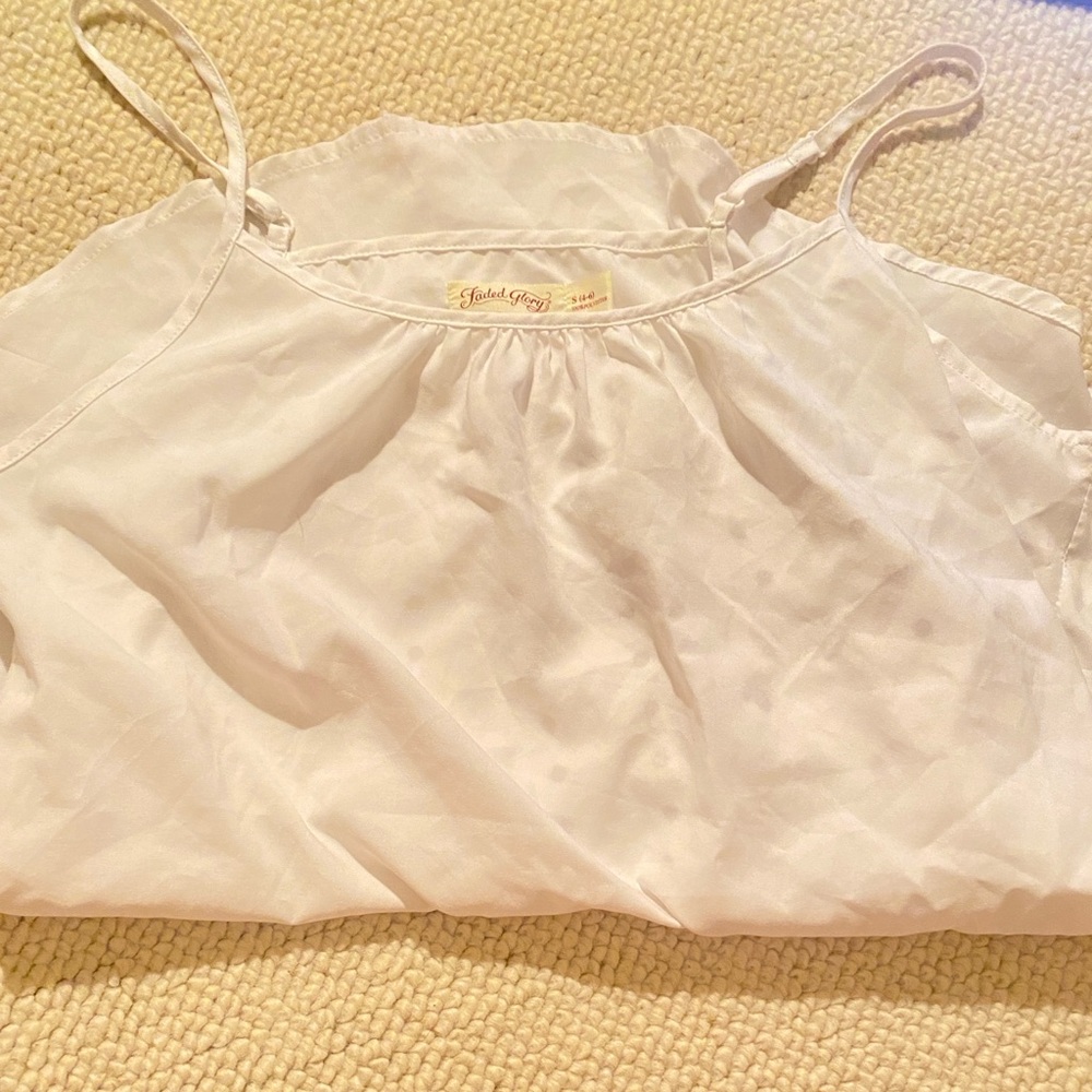 white tank top